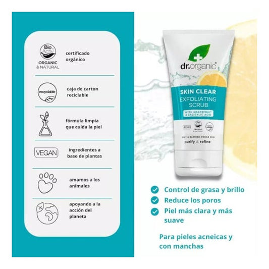 Dr. Organic Exfoliante Facial Tea Tree 125 ml