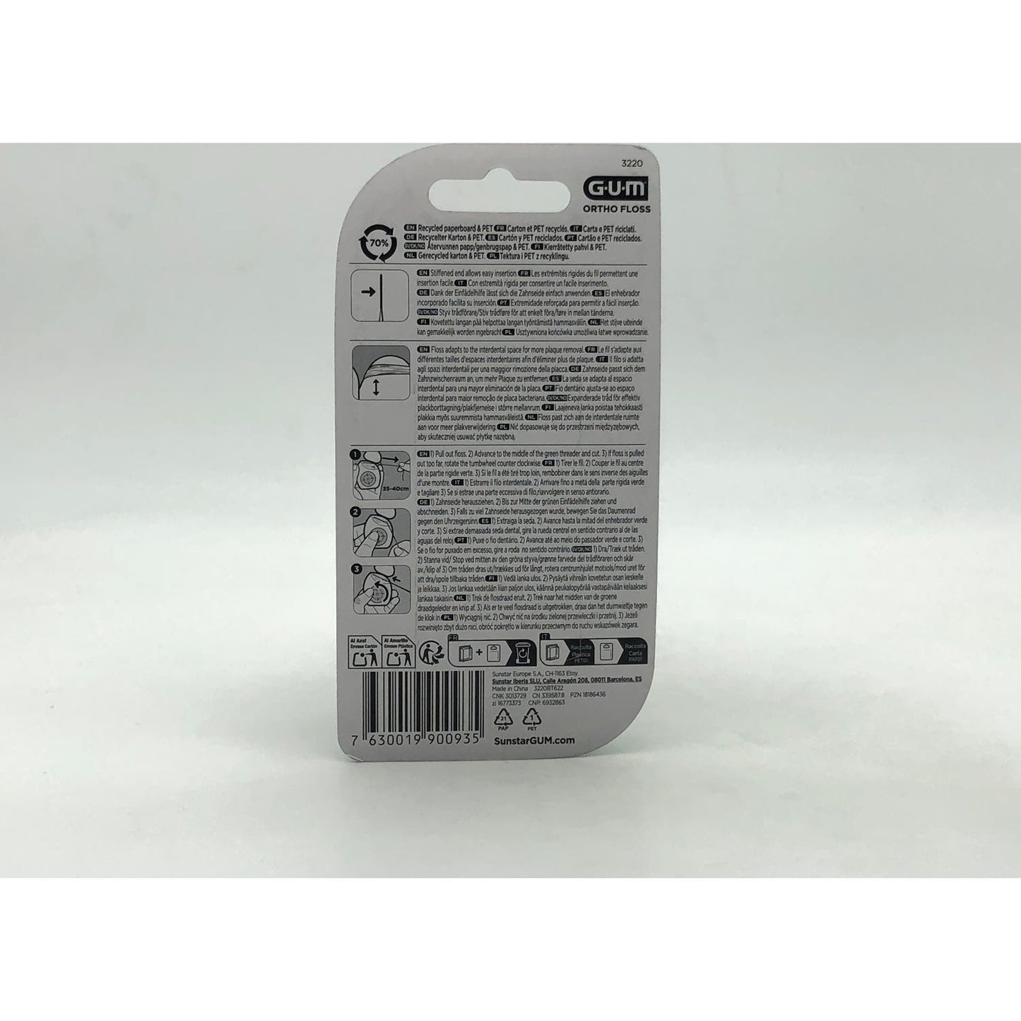GUM Ortho Floss Seda Dental 50 usos