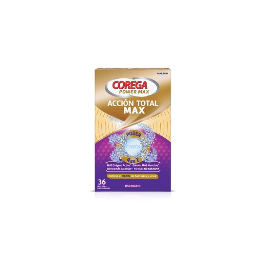 Corega Acción Total Max 36 tabletas limpiadoras