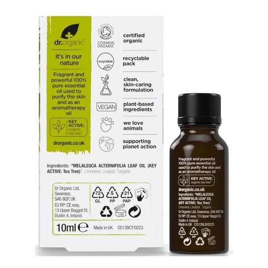 Dr.Organic Aceite puro Árbol de té 10ml