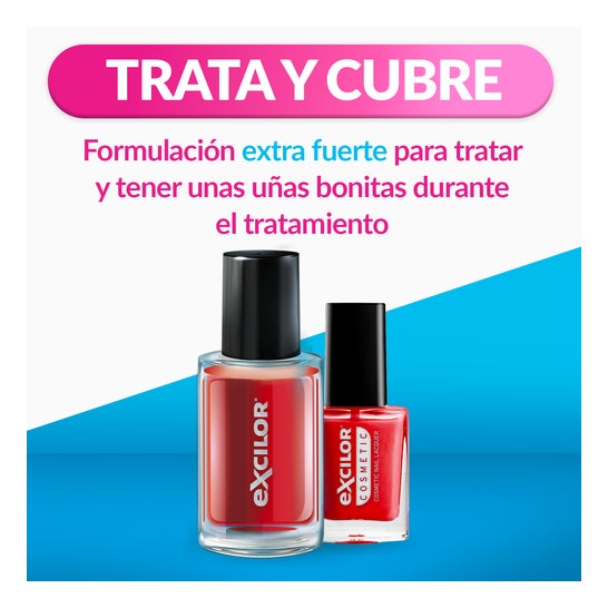 Excilor Forte Color Red Esmalte Tratamiento de la Micosis de las Uñas 30ml