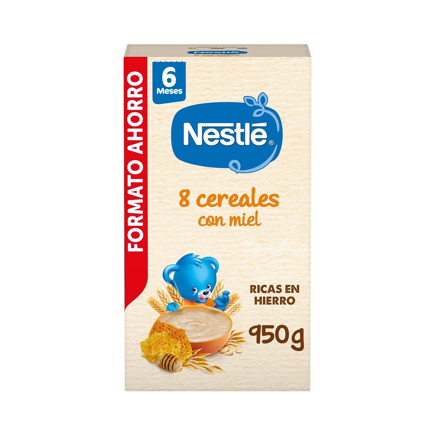 Nestlé Papillas 8 Cereales con Miel 950g