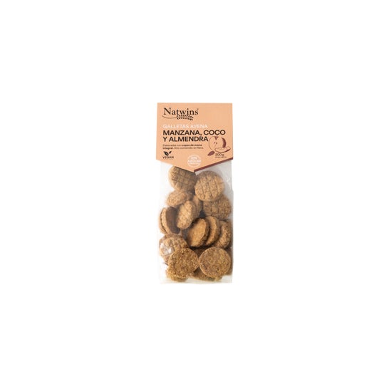 Natwins Galletas de Avena Manzana Coco Almendra Bio 200g