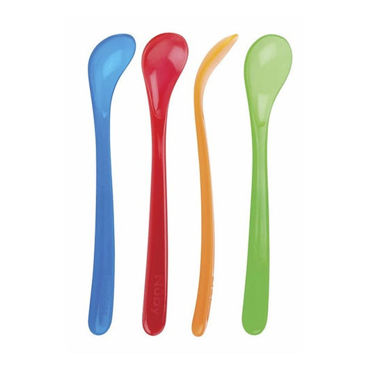 Nuby Cuchara Mango Largo 6M+ 4uds