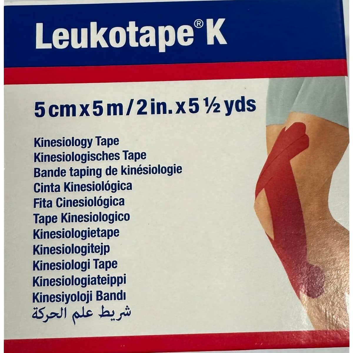 Leukotape K Cinta Elástica Adhesiva Rojo 5cmx5m 1ud