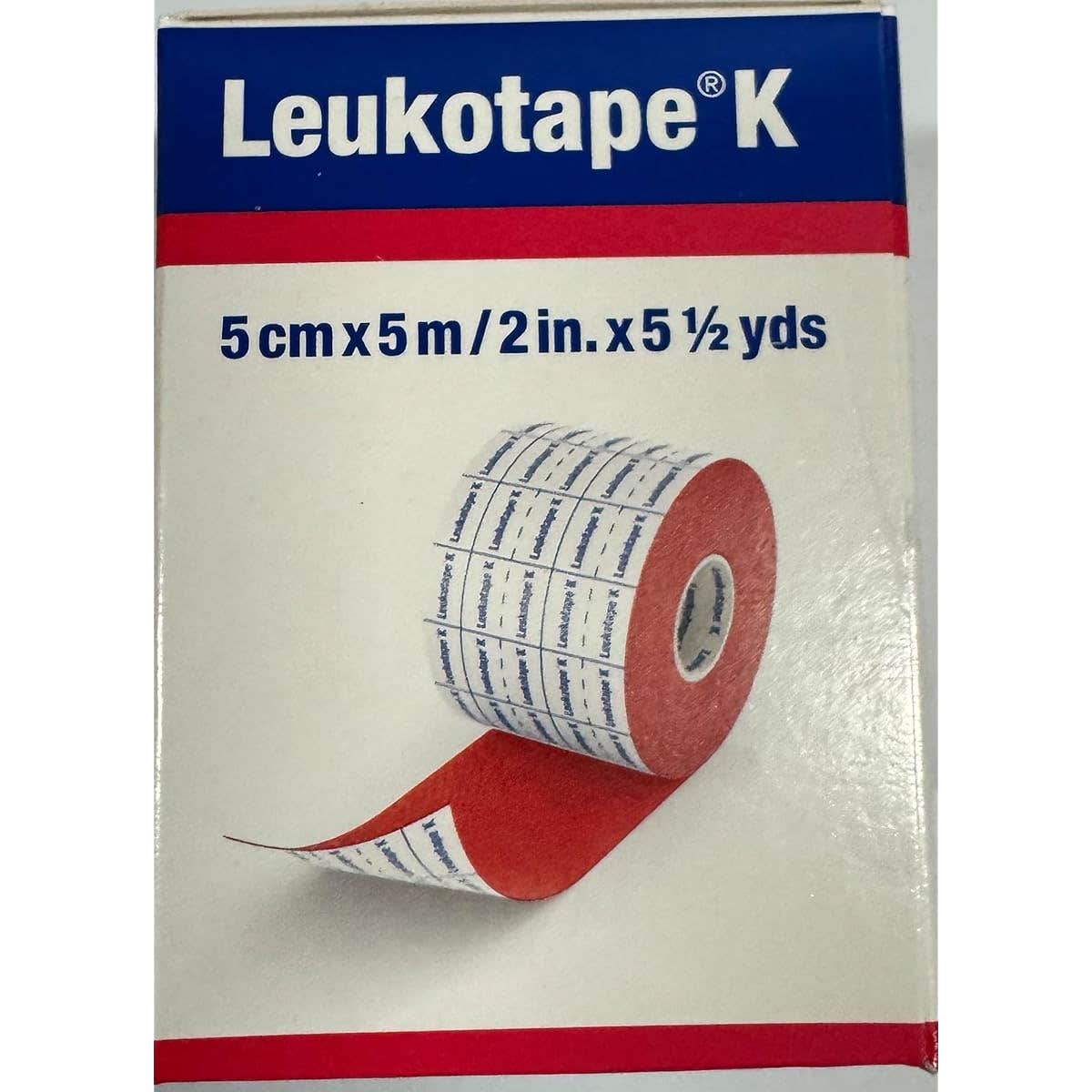 Leukotape K Cinta Elástica Adhesiva Rojo 5cmx5m 1ud