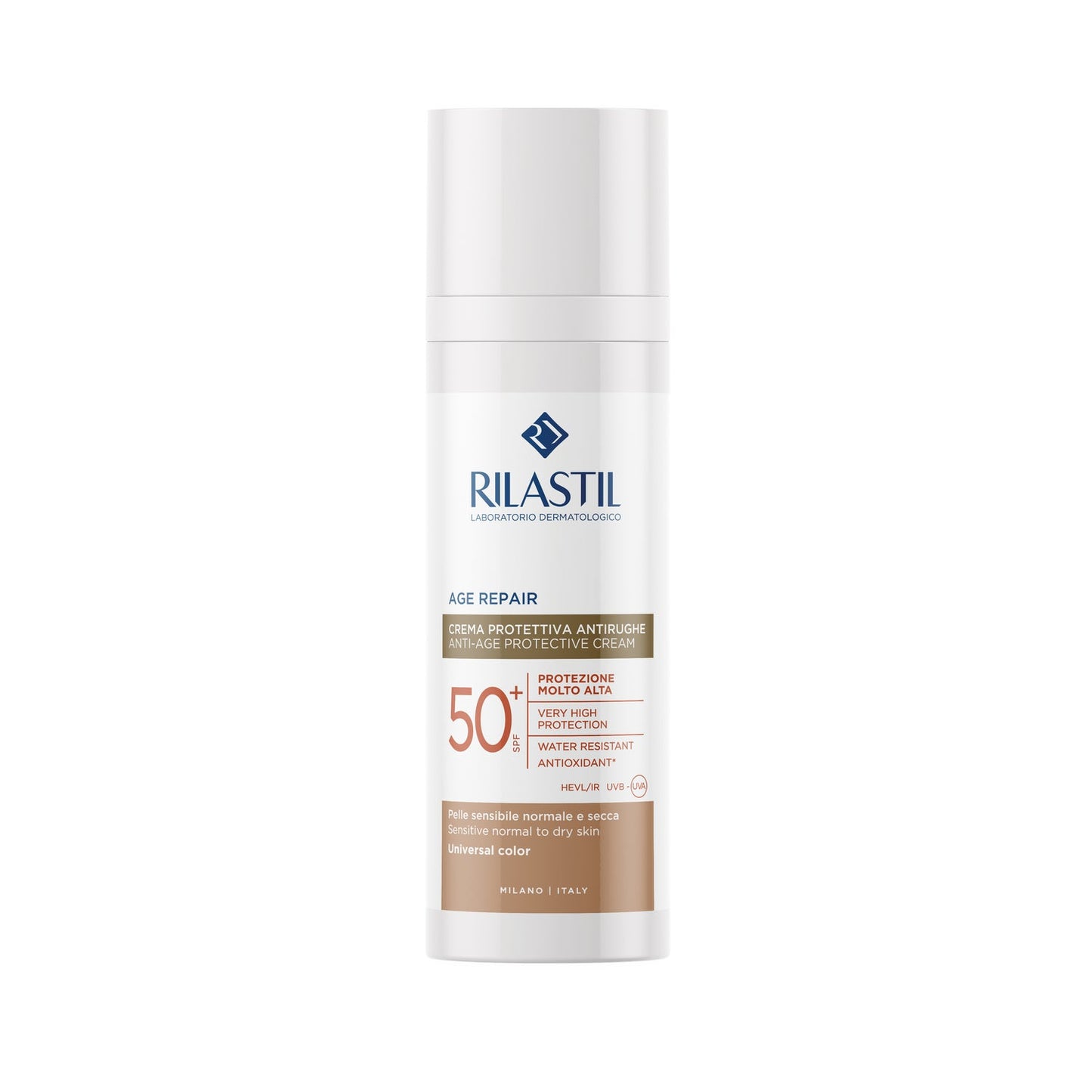 Rilastil Sun System Age Repair Crema Solar Facial Antiedad Color SPF50+ 50ml