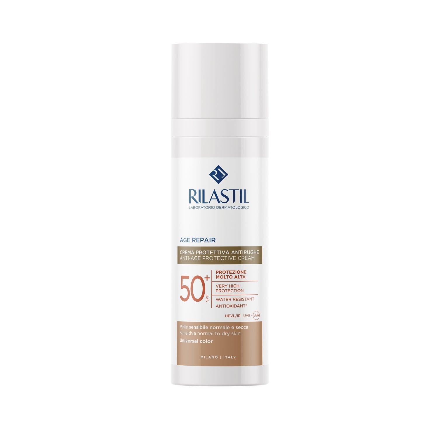 Rilastil Sun System Age Repair Crema Solar Facial Antiedad Color SPF50+ 50ml