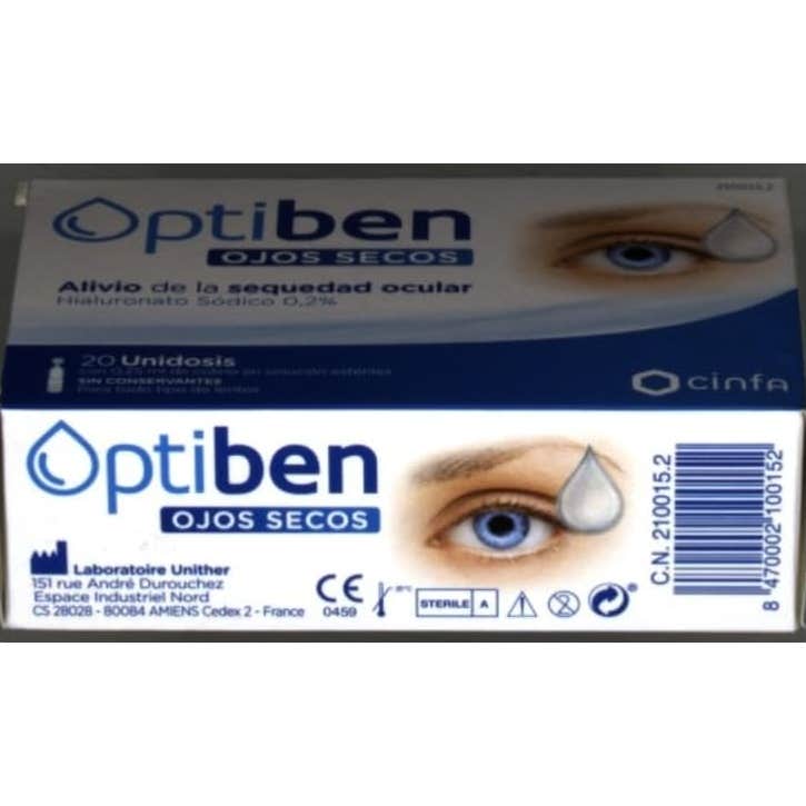 Optiben Ojos Secos Repair 20uds