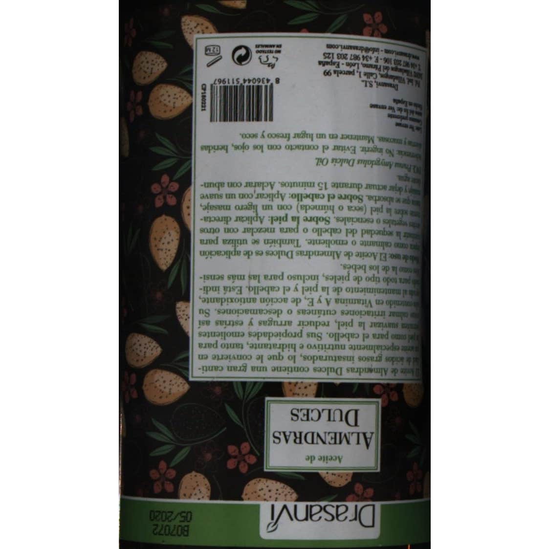 Drasanvi aceite almendras 1l