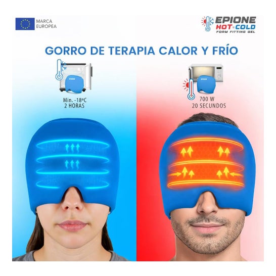 Boston Tech Gorro Frío-Calor Terapia Gel Reutilizable Fisioterapia Azul