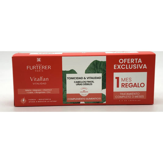 René Furterer Vitalfan Vitalidad Cabello y Uñas 3x30caps