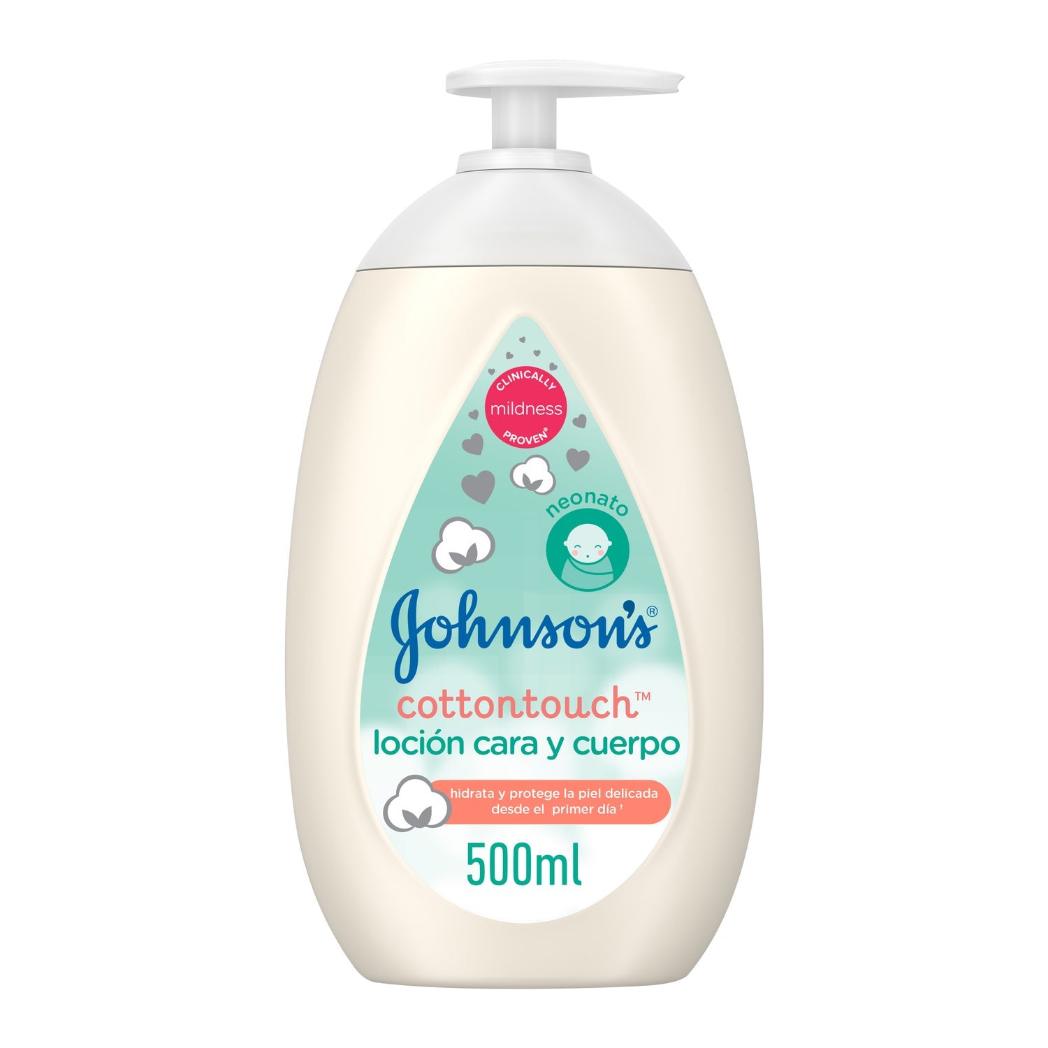 Johnson's Baby Cotton Touch Loción Cara y Cuerpo 500ml