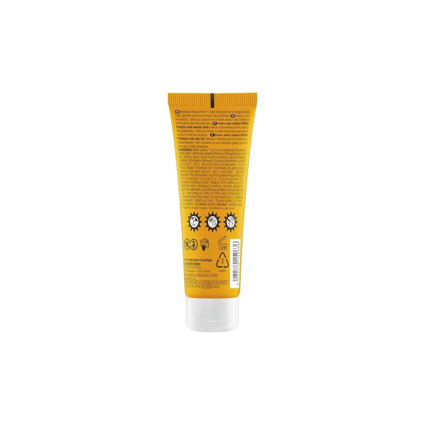Klorane Crema Solar Sublime SPF50+ 50ml