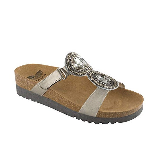 Scholl Sandalia Lesley Plata Talla 39 1par