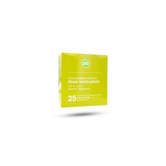 Marca Verde Compresas Absorbentes 10x10cm Bolsa 10x2uds