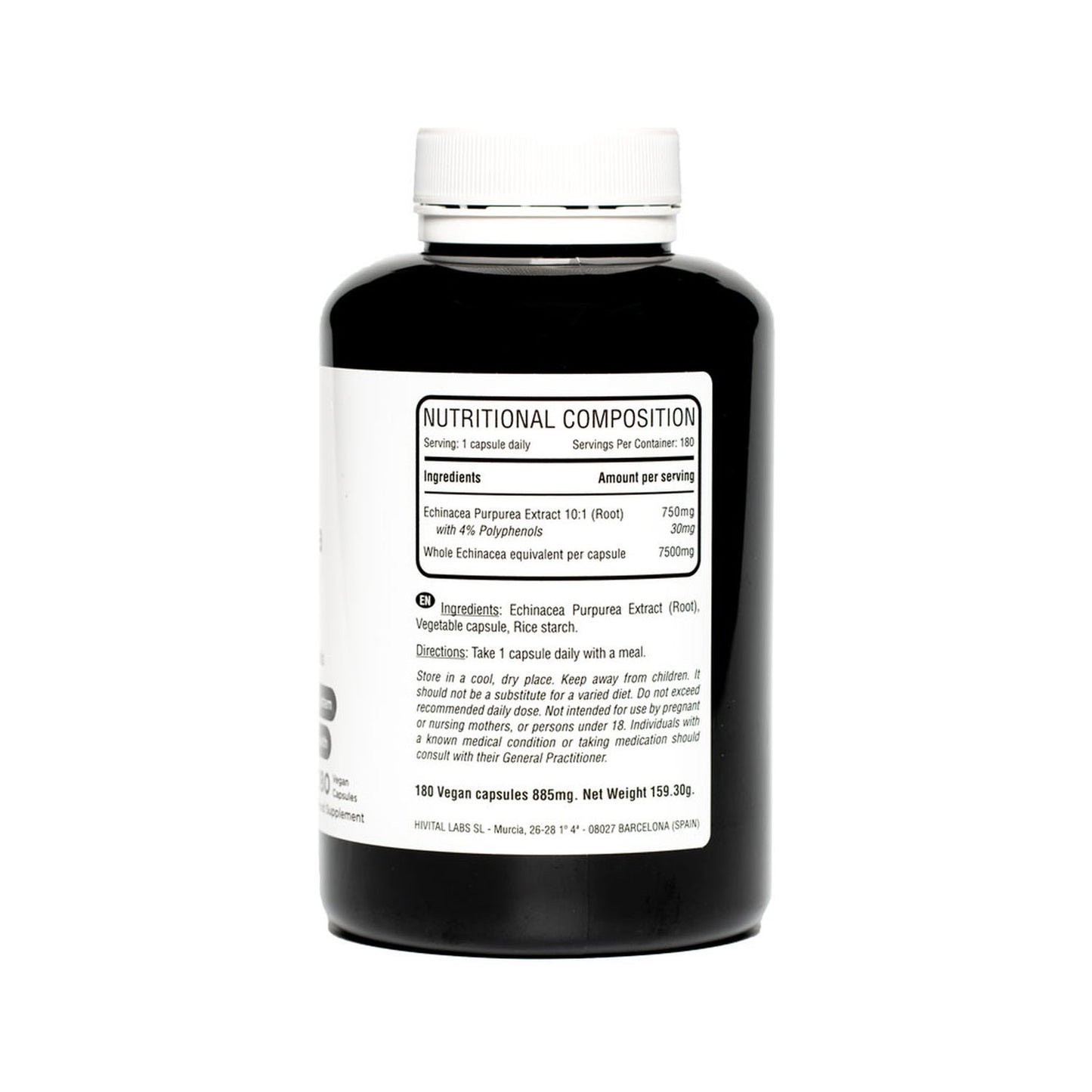 Hivital Foods Equinácea 7500 mg 180 caps