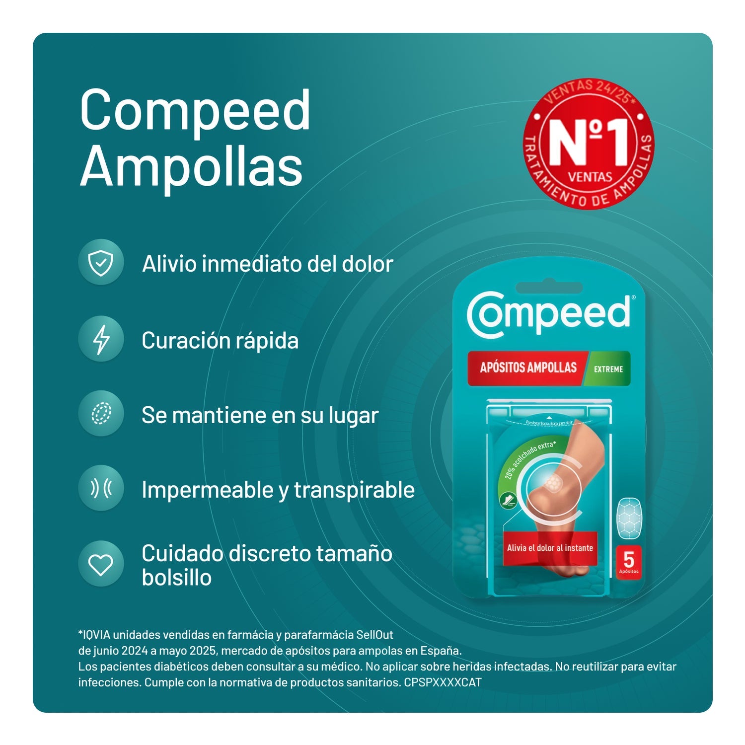 Compeed Ampollas Extreme 5uds