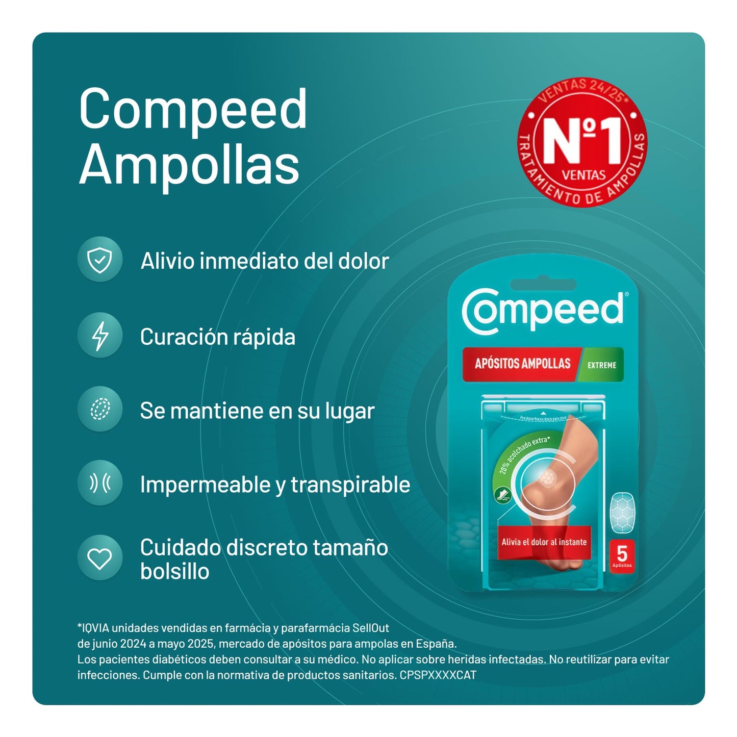 Compeed Ampollas Extreme 5uds