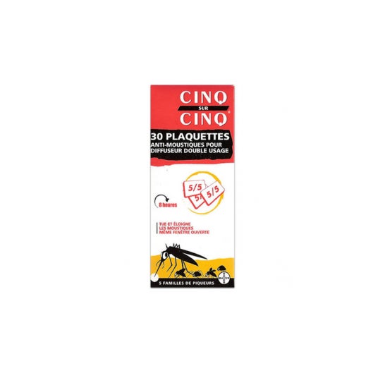 Cinq Sur Cinq ropas 30 tabletas difusoras