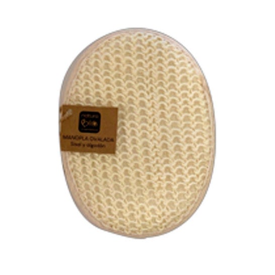 NaturaBIO Cosmetics Manopla Ovalada Sisal y Algodon 1ud