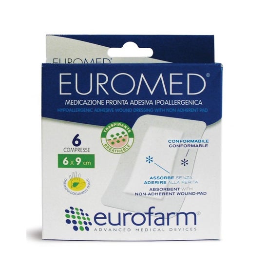 Eurofarm Euromed Apósito Estéril Adhesivo 70 X50 mm 5 uds