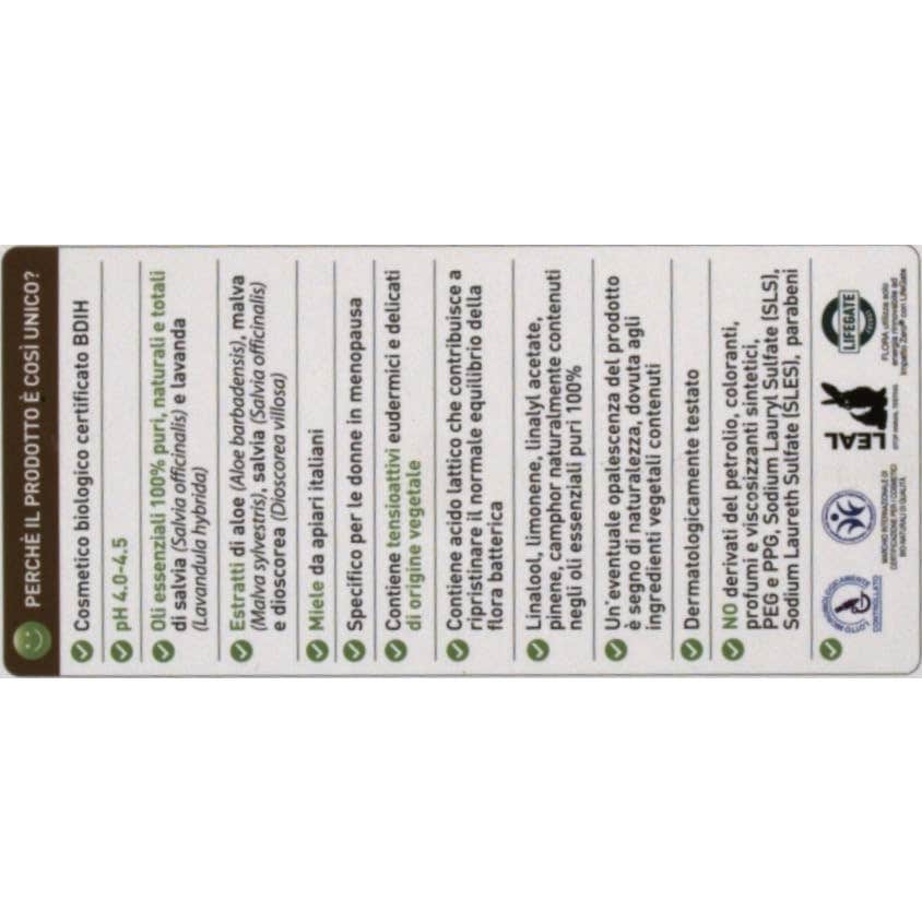 Flora Gel Íntimo +50 Menopausia Salvia Bio 250ml