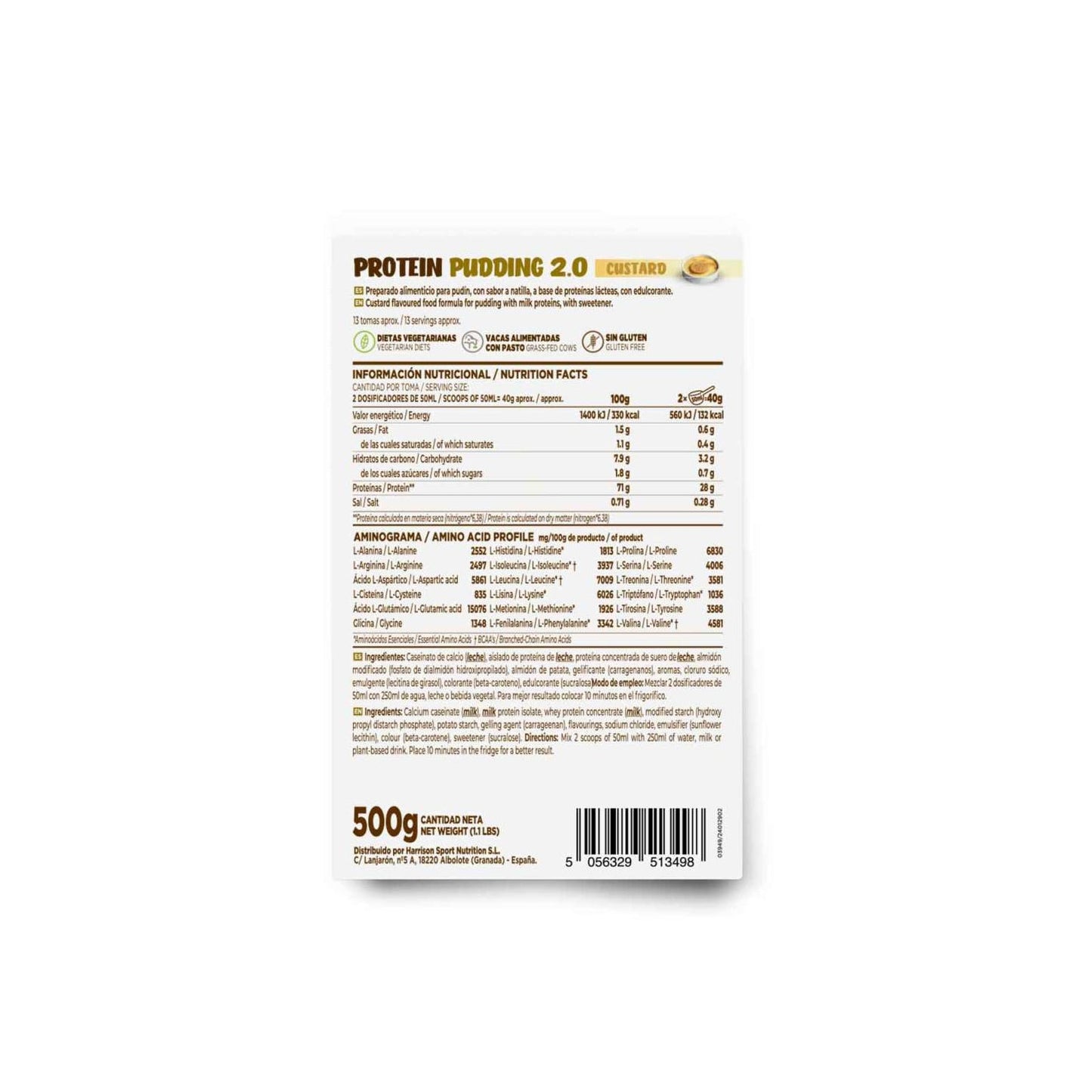 HSN Pudding Proteico 2.0 Natillas 500g