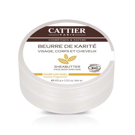 Mantequilla de karité Cattier Mantequilla de karité aromatizada con miel 100 g