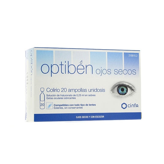 Optiben Ojos Secos 20 ampollas unidosis 0,25ml