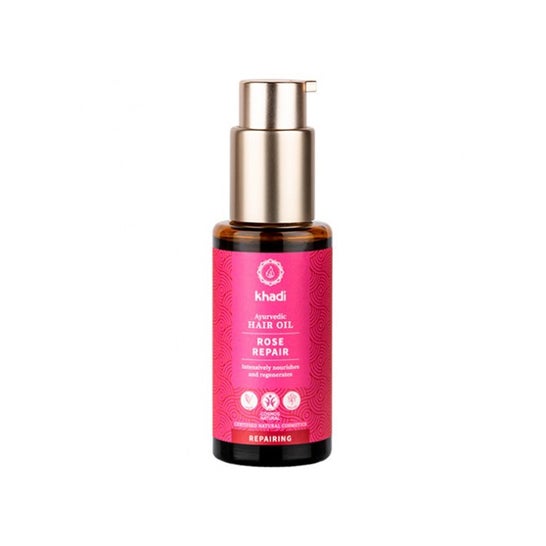 Khadi Aceite Capilar Rosa Cabello Dañado 50 ml