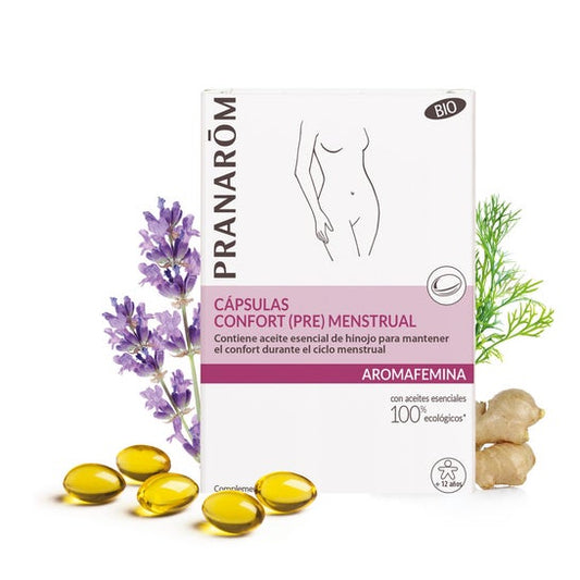 Pranarôm Aromafemina Cápsulas Confort (Pre) Menstrual BIO 30caps