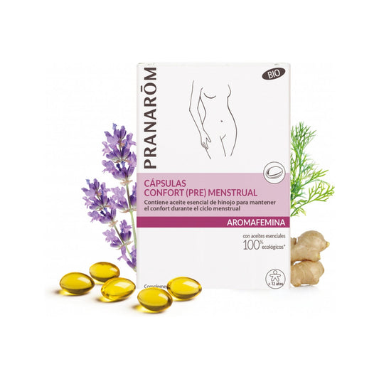 Pranarôm Aromafemina Cápsulas Confort (Pre) Menstrual BIO 30caps