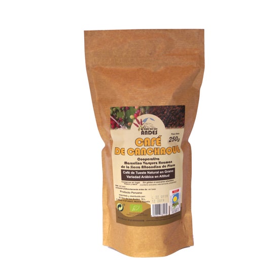 El Oro de los Andes Canchaque Café en Grano Arábica 250g