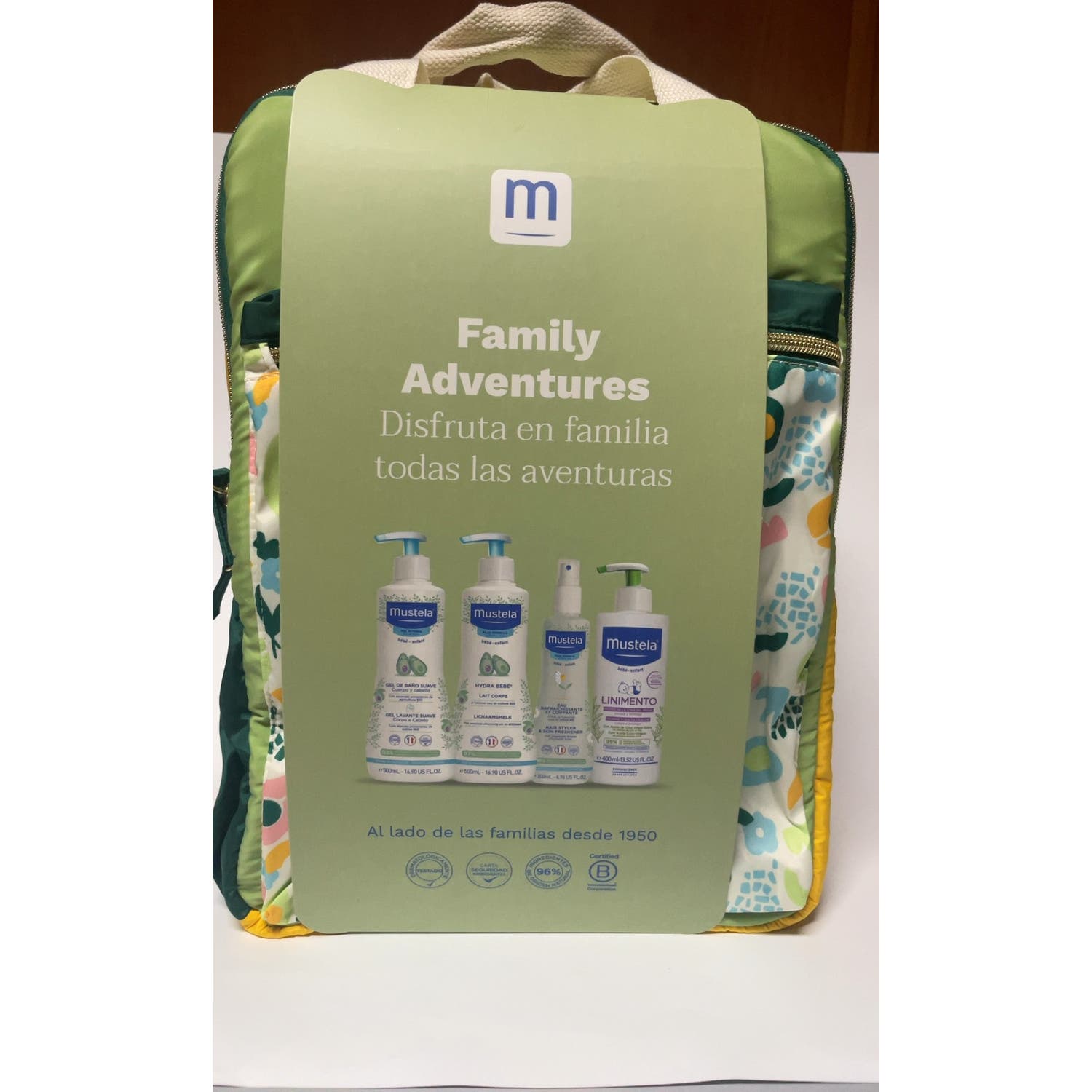 Mustela Kit Family Adventures Mochila Pastel