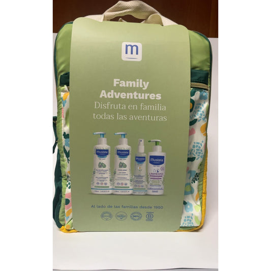 Mustela Kit Family Adventures Mochila Pastel