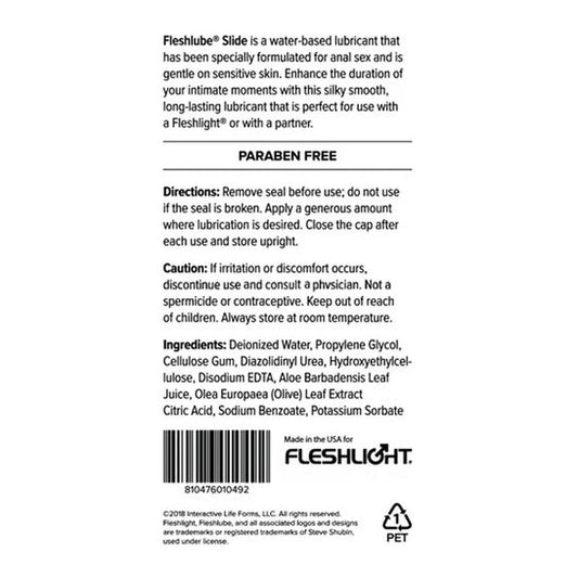 Fleshlight Fleshlube Lubricante Anal Base Agua 250ml