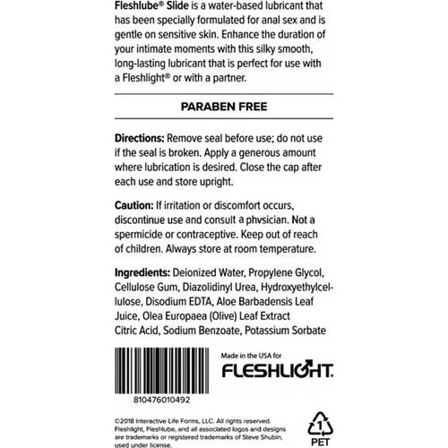 Fleshlight Fleshlube Lubricante Anal Base Agua 250ml