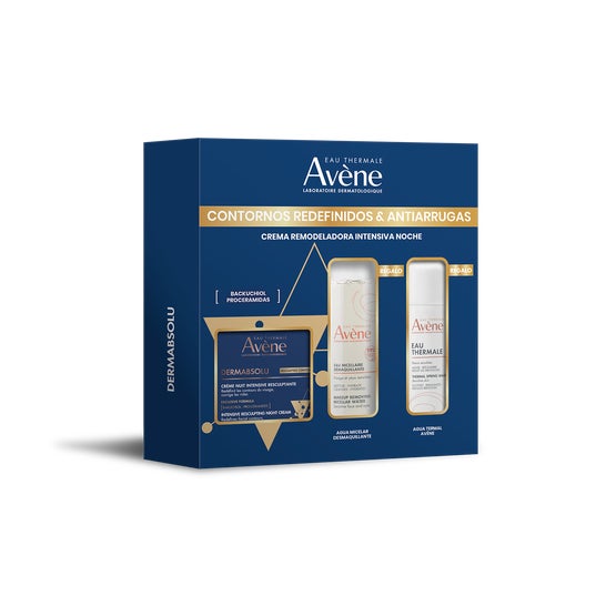 Avène Pack Dermabsolu Crema de noche 40 ml + Agua Termal 50 ml + Agua Micelar Desmaquillante 50 ml