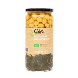 Carlota Organic garbanzos con Espinacas 720 g