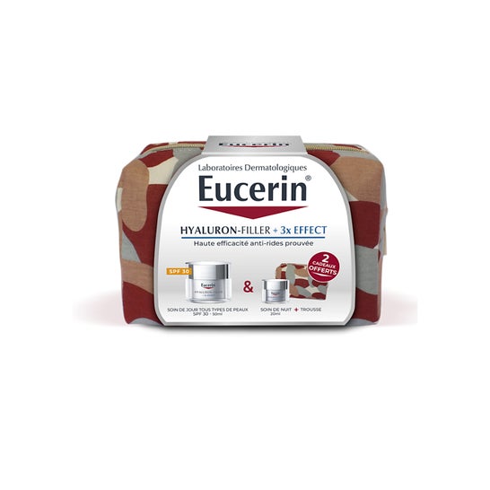 Eucerin Hyaluron-Filler 3x Effect Kit Día Spf30 + Noche + Neceser