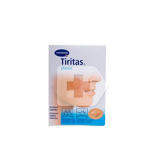 Tiritas® plástico redondas 20uds