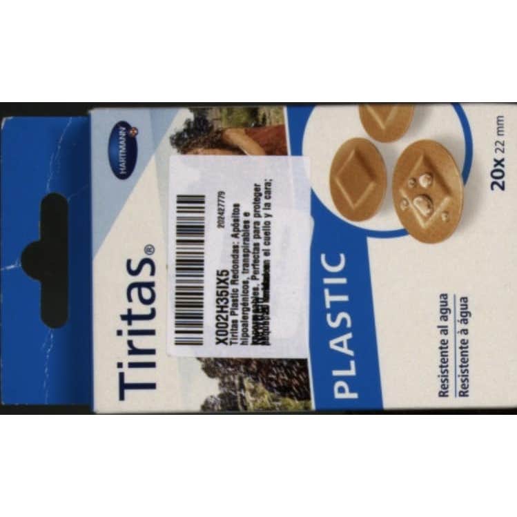 Tiritas® plástico redondas 20uds