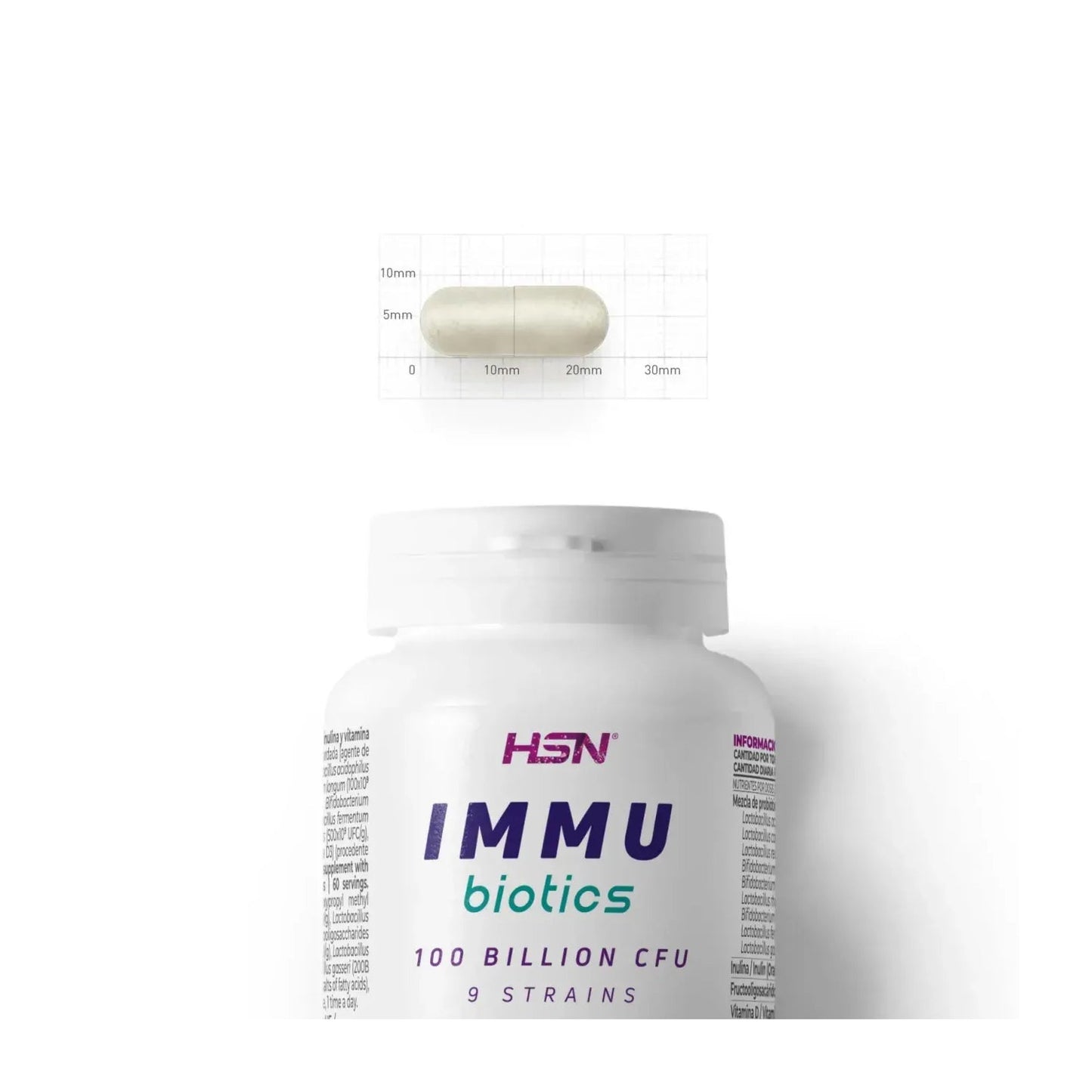 HSN Inmu Biotics Probióticos 100B UFC 60vcaps
