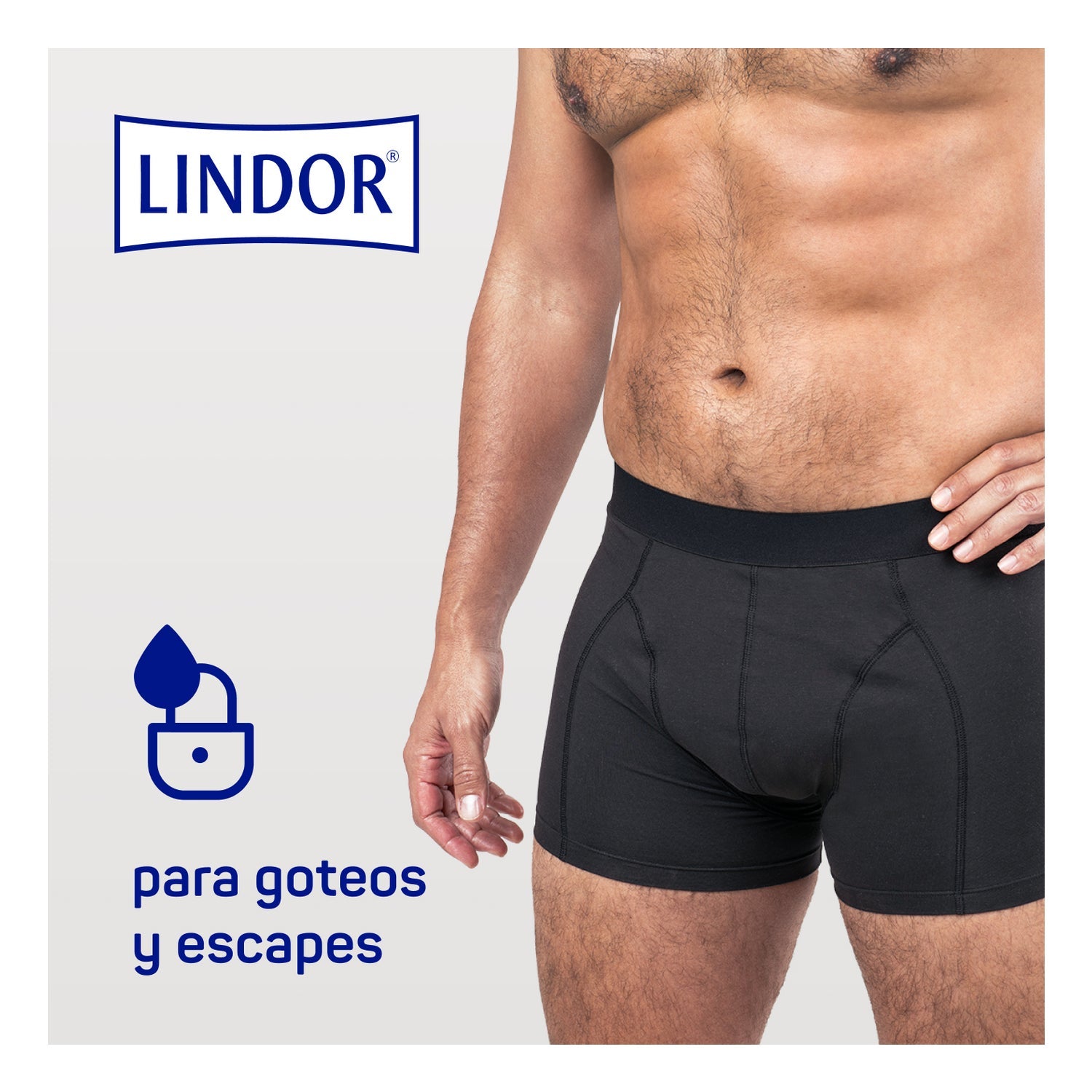 Lindor Men Boxer Absorbente Lavable Pérdidas de Orina T M 1ud