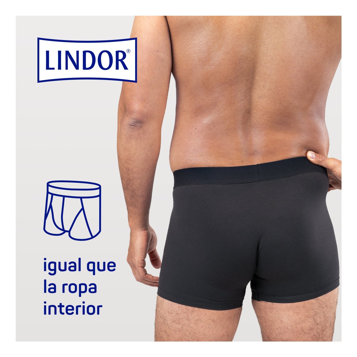 Lindor Men Boxer Absorbente Lavable Pérdidas de Orina T M 1ud