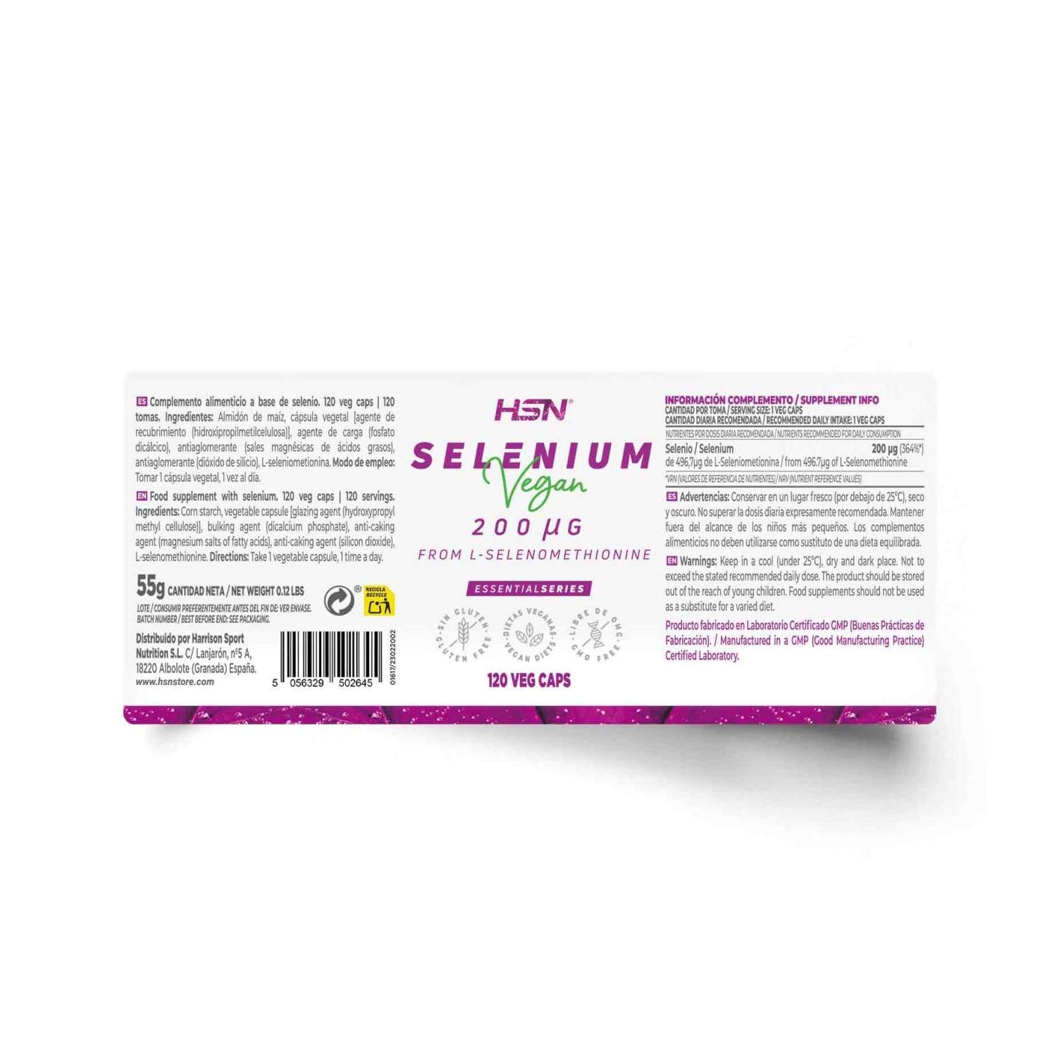 HSN L-seleniometionina 200mcg Selenio 120vcaps