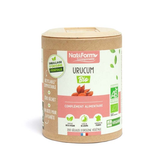 Nat & Form Urucum Bio Vegan 200 Perlas