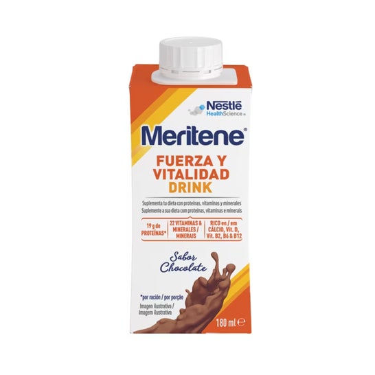 Meritene Fuerza y Vitalidad Drink Chocolate 12x180 ml