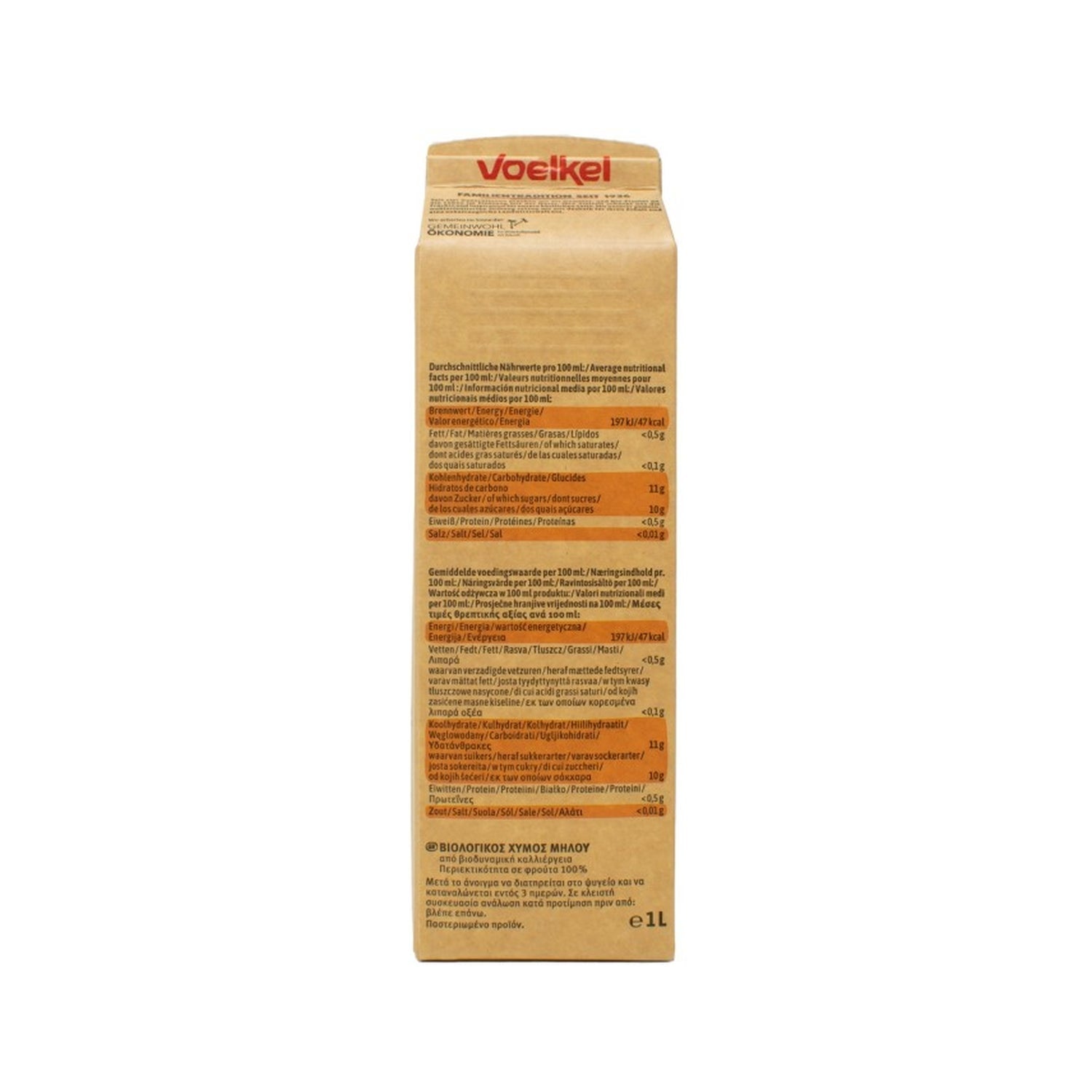 Voelkel Zumo de Manzana Bio 1L